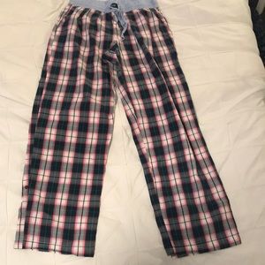 Pink/Green Plaid Pajama Pants